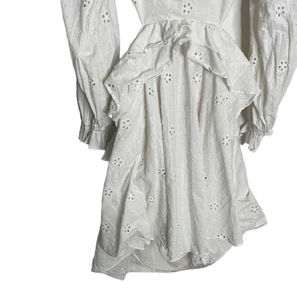 MAJORELLE Mariapia Mini Dress in Ivory - flaw - Picture 4 of 9